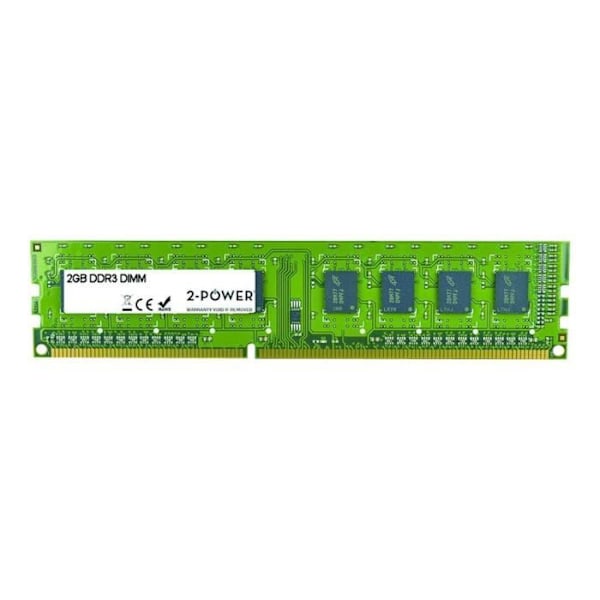 2-tehoinen DDR3 2 Gt DIMM 240 nastainen 1333 MHz - PC3-10600 CL9 ei-ECC puskuroimaton muisti