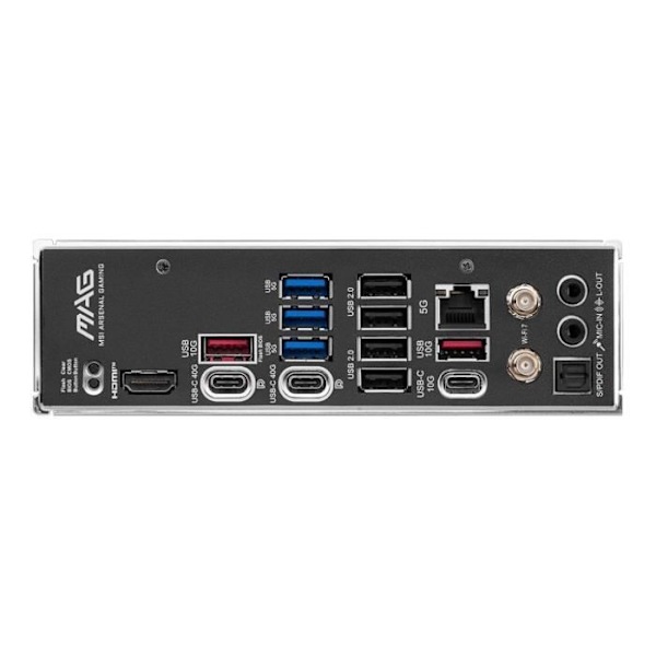 Emolevy - MSI - MAG X870 TOMAHAWK WIFI - Wi-Fi 7, 5G LAN, USB 40 Gb/s, PCIe 5.0, AMD Ryzen 9000