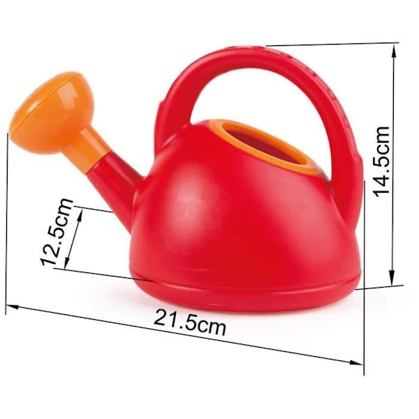 Arrosoir - Hape - Rød og Orange - Plastik - 22 x 13 x 15 cm - Til spirende gartnere Rött och Orange