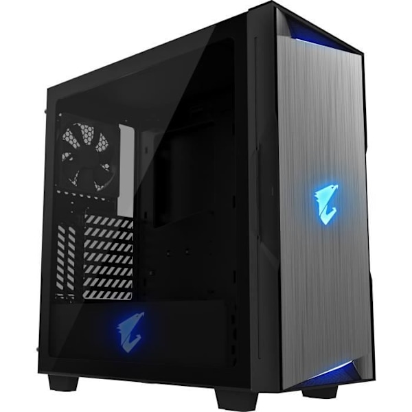 GIGABYTE AORUS GP-AC300G PC-FODRAL - Svart - Härdat glas - ATX-format (GB-AC300G)