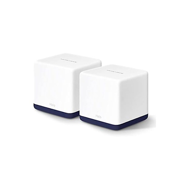 WiFi Mesh AC 1900 Mbps täckning 350 - Mercusys Halo H50G (2-pack) - 3 Gigabit Ethernet-portar - Beamforming