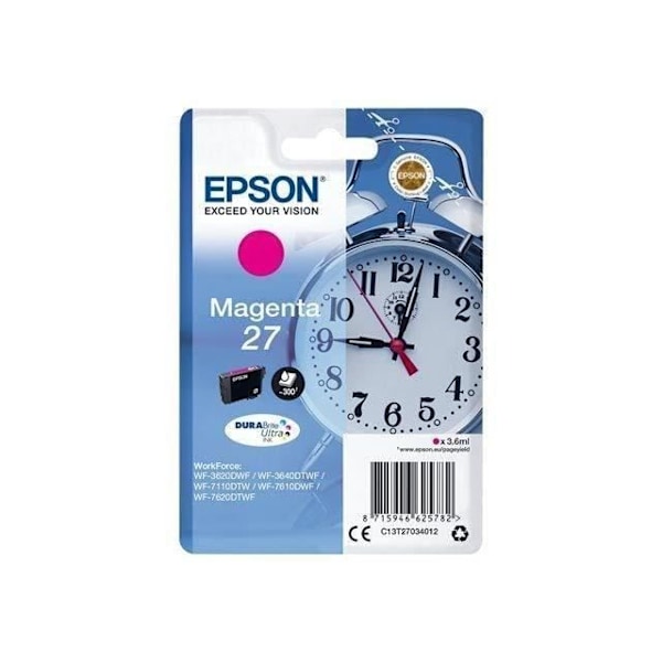 EPSON T2703 magenta blækpatron - vækkeur (C13T27034012)