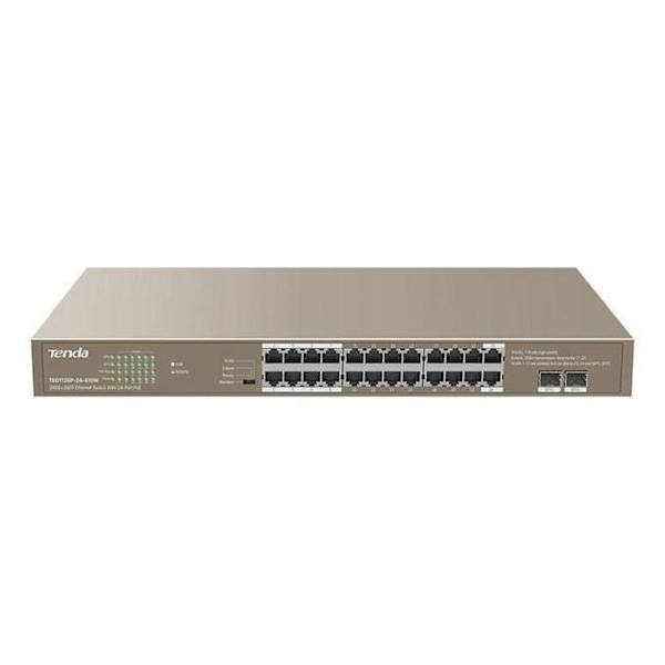 Switch 26 porte tenda teg1126p - 24 - 410w 24 porte gigabit ethernet 2 porte sfp