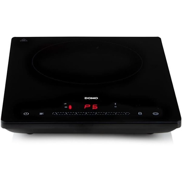 DOMO DO332IP - 1-brænder induktionskogeplade - 2000W - Touchscreen - 3 timers digital timer - 8 effektniveauer - 20 cm