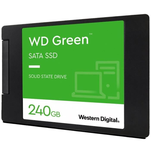LÄNSI DIGITAL - Vihreä - Sisäinen SSD-asema - 240 Gt - 2,5" - WDS240G3G0A