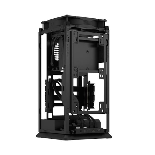 PC-kotelo - FRACTAL DESIGN - Mood Black - m-ITX - 1 180 mm tuuletin, USB3.1 Type C