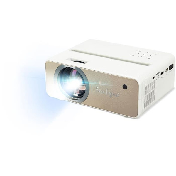 AOPEN QF12 - Langaton LED -videoprojektori, Full HD (1920x1080) - 5000 lumenia - HDMI, USB - Wifi - 5 W: n kaiutin - Omakuva