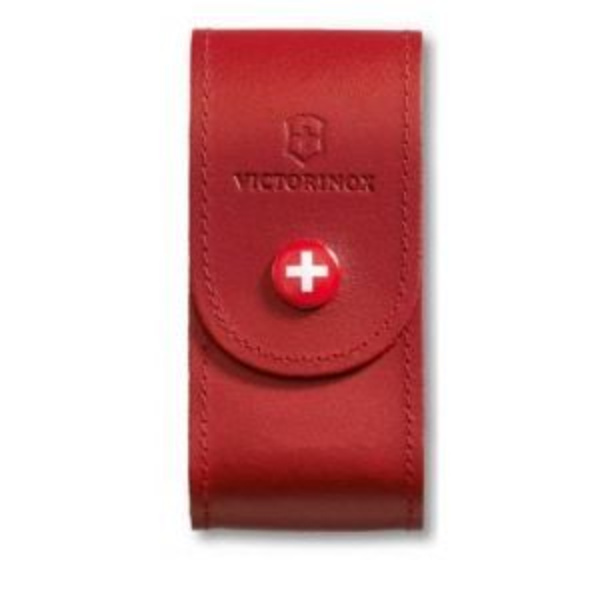Nahkakotelo - Victorinox - 91mm - Punainen - Pehmeä - Yhteensopiva 15-23 kappaletta Röd