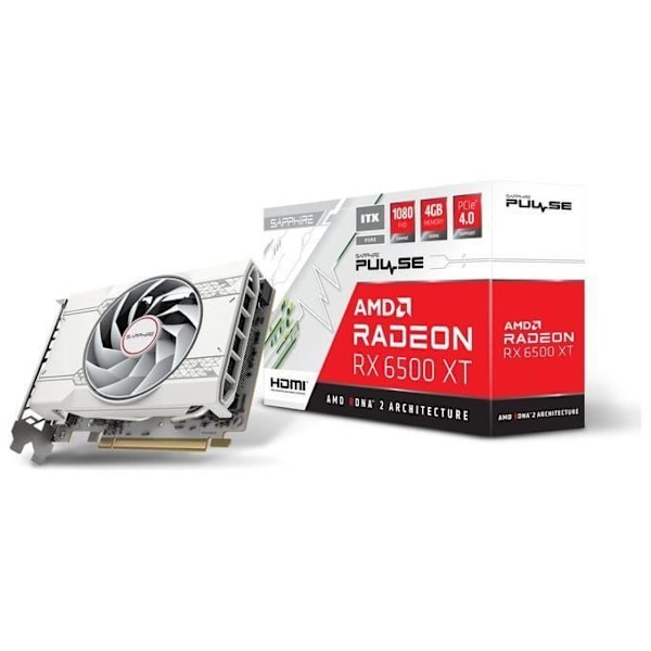 Sapphire Pulse AMD Radeon™ RX 6500 XT ITX Pure Gaming OC 4GB GDDR6 HDMI-DP