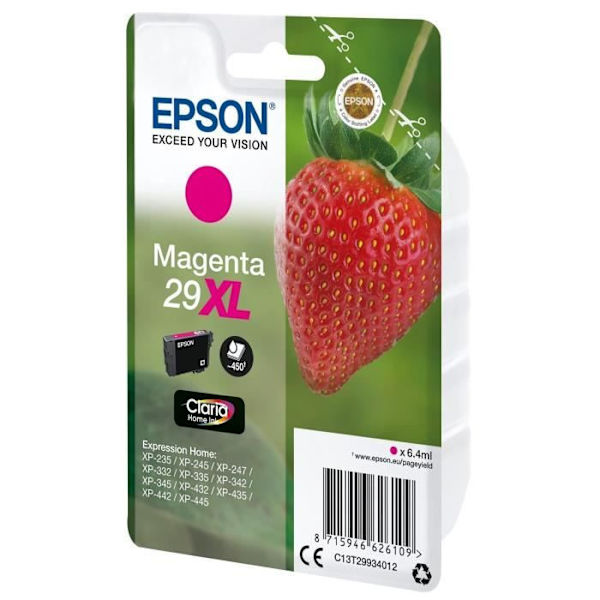 EPSON T2993 XL Magenta - Strawberry Ink Cartridge (C13T29934012)