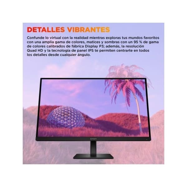 HP OMEN 27q G2 QHD 180Hz IPS 1ms HDR400 Höjdjustering