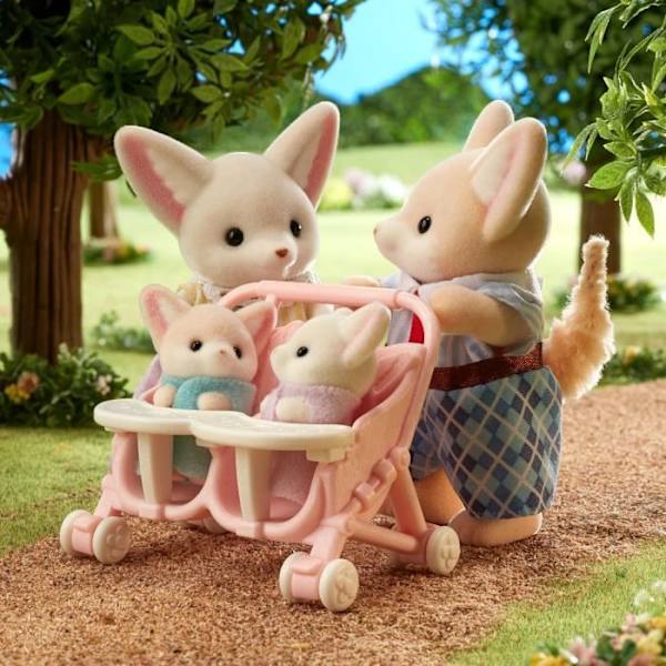 Nukke - SYLVANIASET PERHEET - Fennec-perhe - Monivärinen - Nivelletty ja huolellisesti puettu Flerfarvet