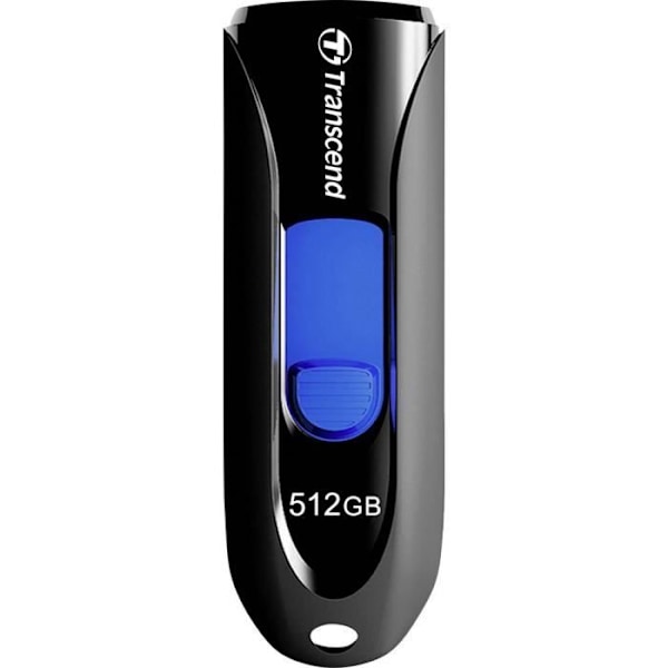 Transcend JetFlash® 790 USB-stick 512 GB sort, blå TS512GJF790K USB 3.2 (2. generation) (USB 3.1)