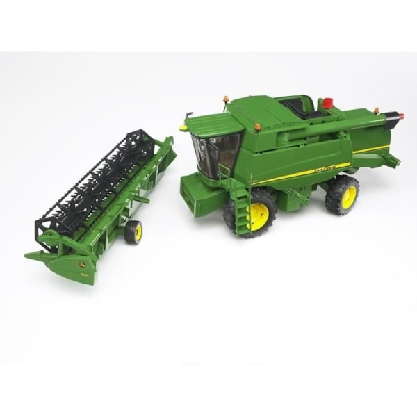 John Deere T670i BRUDER -harvesteri - Mittakaava 1:16 - 60 cm - Mukana vaunu ja viljapussi Grøn
