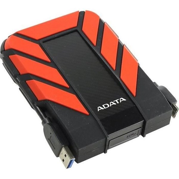 ADATA HD710 Pro 1000GB ekstern harddisk Sort, Rød - 2,5" - USB 3.1 - Drevet af USB-port