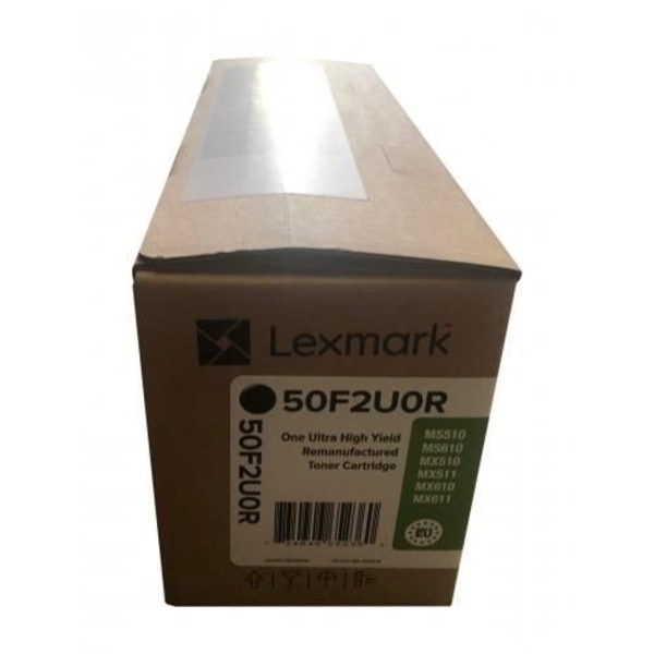 50F2U0R Lexmark MX611de tonerpatron Sort Reman Brand 134872