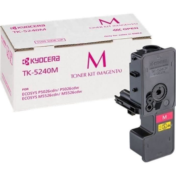 KYOCERA TK 5240M alkuperäinen magenta väriainekasetti malleihin ECOSYS M5526cdn, M5526cdw, P5026cdn, P5026cdw