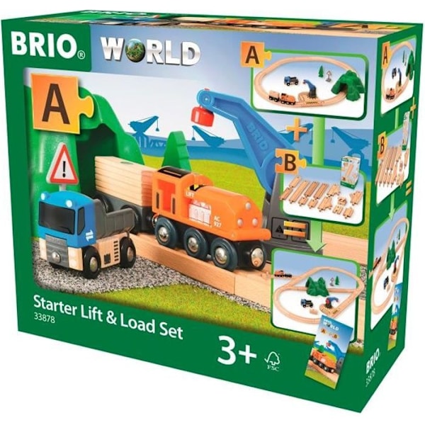 Brio World Freight Transport Circuit - Komplet 19-delt kassesæt - Trætogkredsløb - Ravensburger - Blandet fra 3 år - Flerfärgad
