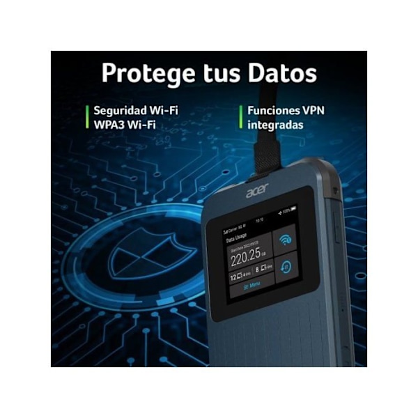 Ruter/ modem - ACER - Acer Connect Enduro M3 - 5G - Wi-Fi 6 - 20GB internationale data