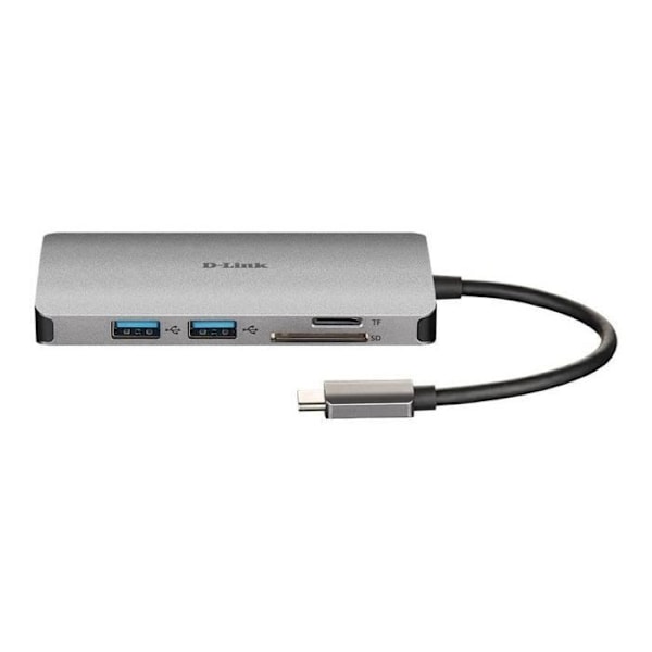 Telakointiasema - D-LINK - DUB-M810 - USB-C / Thunderbolt 3 - HDMI - 1 GbE