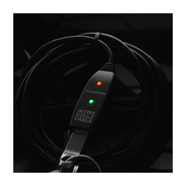 USB-kabel - AXAGON - ADR-205 - 5 m - USB 2.0 - USB A-kontakt - Svart