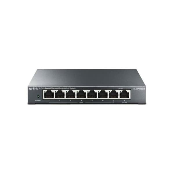 Ethernet-switch - TP-LINK - TL-RP108GE - 8 RJ-45-portar - Power over Ethernet - Gigabit Ethernet