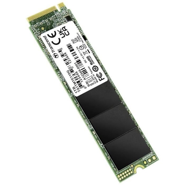Transcend 110Q 1 TB intern SSD - PCIe NVMe M.2 - QLC 3D NAND-teknologi
