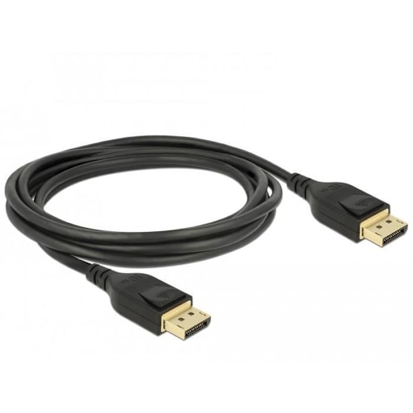 DELOCK 85660 DisplayPort-kaapeli - 2m - 8K-tuki - Kolminkertaisesti suojattu