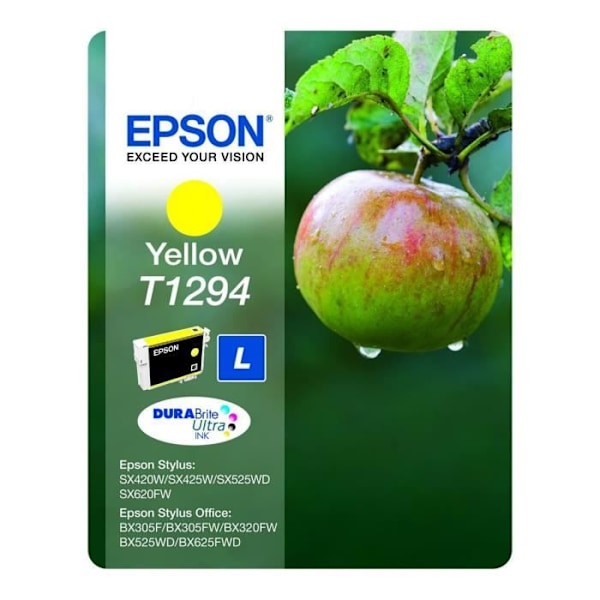 Blækpatron - EPSON - Gul - Størrelse L - Epson DURABrite Ultra - 445 sider