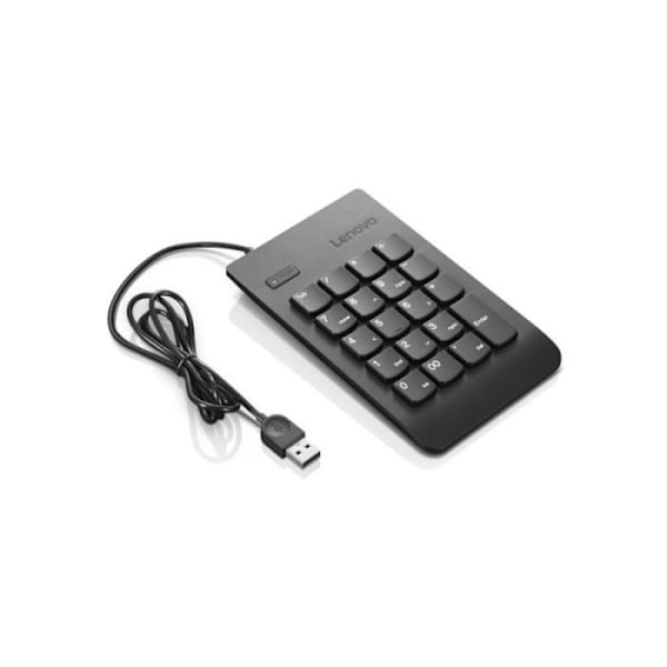 Numerisk tastatur - LENOVO - Numerisk tastatur Gen II - USB - Kablet - Sort