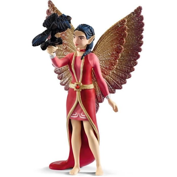SCHLEICH figur - Nuray den magiske skyggefe med ravn Munyn - Bayala