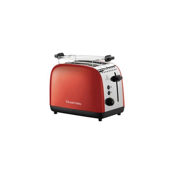 Leivänpaahdin - Russell Hobbs - Colours Plus 2S - Punainen - 2 viipaletta - 2 paikkaa Punainen