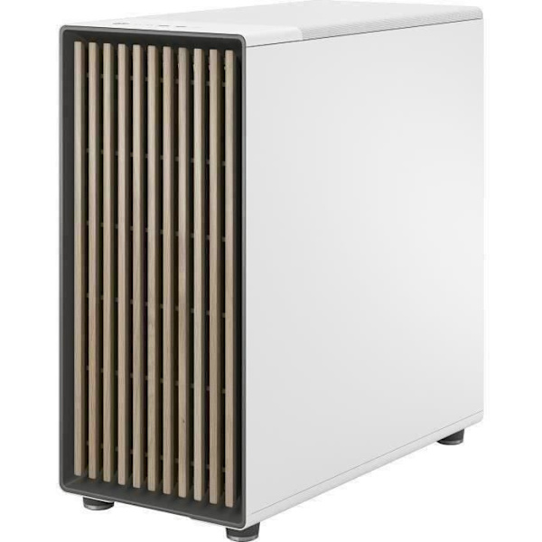 PC-etui - FRACTAL DESIGN - North XL Chalk White TG Clear - FD-C-NOR1X-04 - E-ATX - Elegant træ- og legeringsdesign