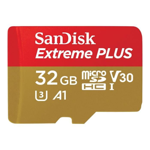 Flash-hukommelseskort - SANDISK - 32GB - Extreme PLUS microSDHC - A1 C10 V30 UHS-I U3