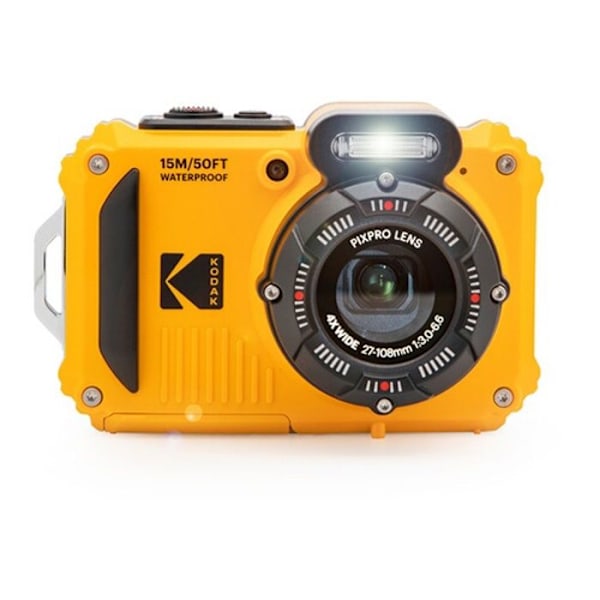 Kompakt vandtæt og stødsikkert digitalkamera KODAK Pixpro WPZ2 Gul 16MPixels