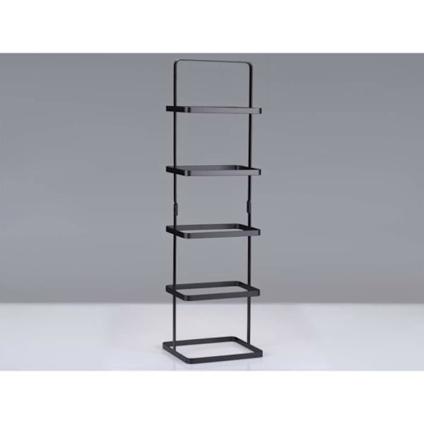 Yamazaki Home Skostativ 5 Etagers Skostativ Sort 22,0 x 77,0 x 14,5 cm sort