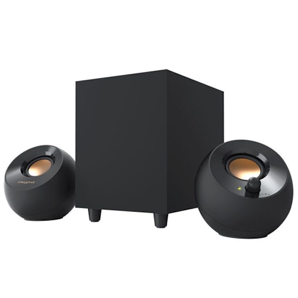 CREATIVE Pebble Plus 2.1 kablede pc-højttalere - 8 W - Sort