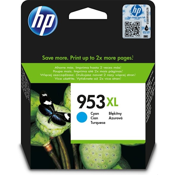 Original HP 953XL cyan bläckpatron med hög kapacitet