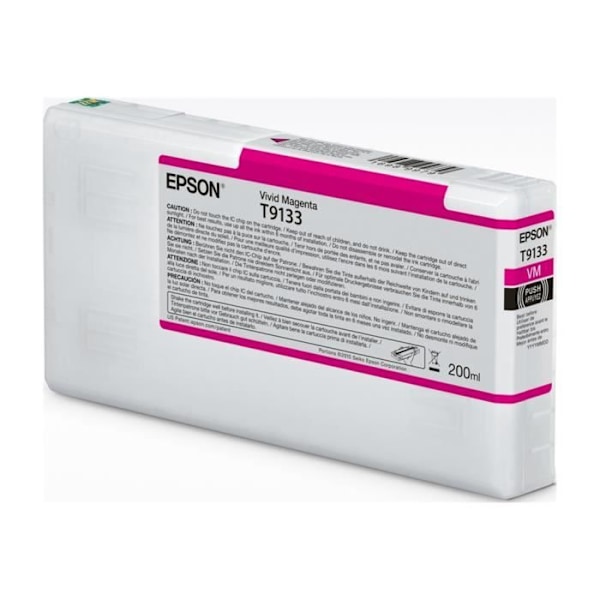 Mustepatruuna - Epson - T9133 - 200 ml - Kirkas magenta - alkuperäinen