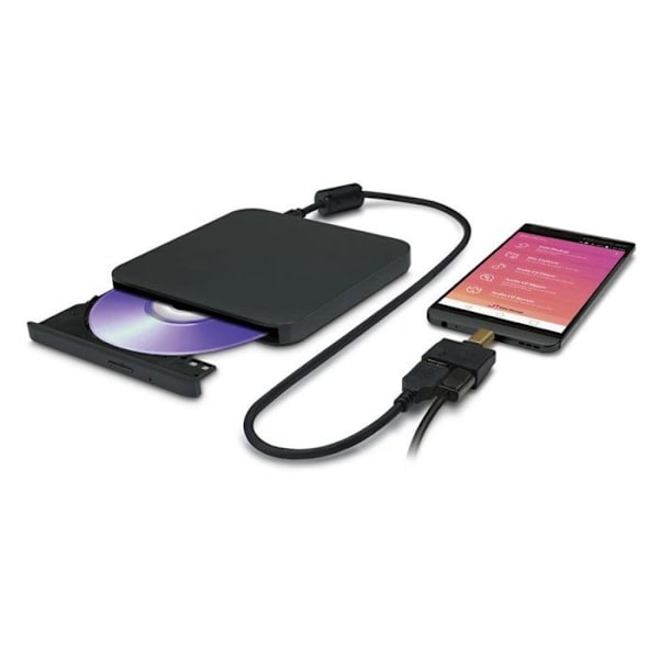 Extern DVD-brännare - HITACHI-LG - GP57EB40 - USB 2.0 - Svart - M-Disc-kompatibel
