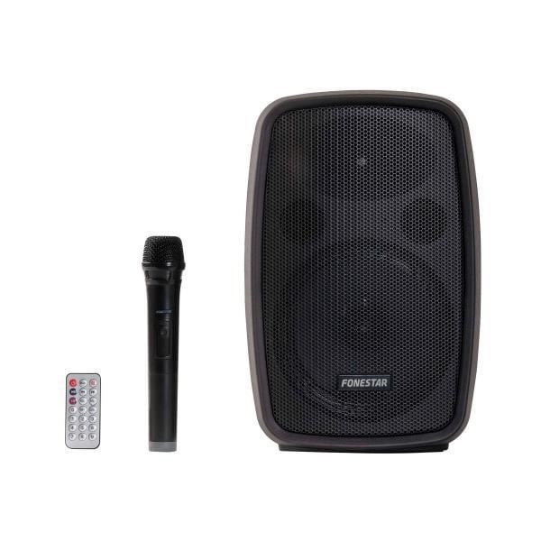 Kannettava kaiutin - Fonestar - Vahvistin - 8 tuumaa - Bluetooth - Litiumakku - Langaton mikrofoni
