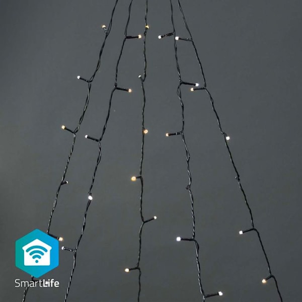 Nedis Decorative LED SmartLife | WIFILXT12W200 |Musta musta