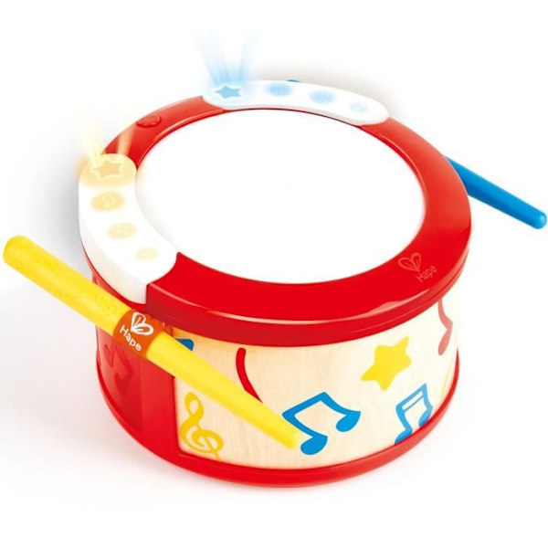 HAPE -valaistu rumpu ja interaktiivinen oppiminen Flerfärgad