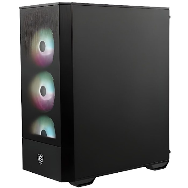 PC taske - MSI - MAG FORGE 112R - Sort - ATX / EPS - Mid-Tower Sort, Transparent