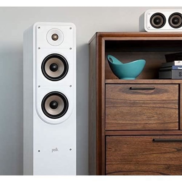 Gulvtalere på stativ - Polk Audio - S50E - Hvid - Ny akustisk matrix - Kablet