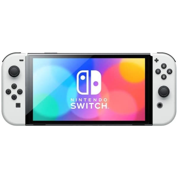 Nintendo Switch-konsol - OLED-modell • Vit vit svart
