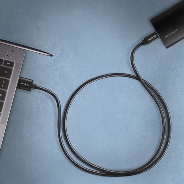 USB-kabel - Axagon - BUCM3-AM20AB - 2 m - USB-A 3.2 - USB-C - Svart