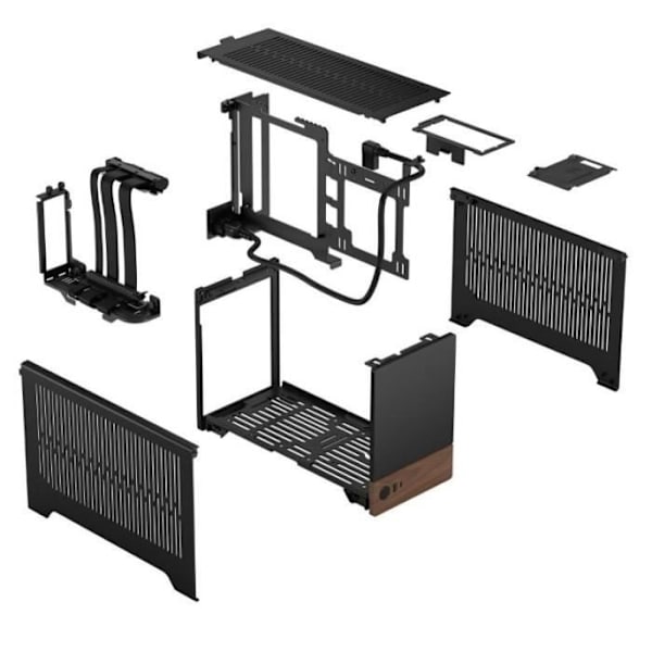 PC cover - FRACTAL DESIGN - FD-C-TER1N-01 - mini-ITX - SFF 10.4L - GPU op til 322 mm - Terra Graphite