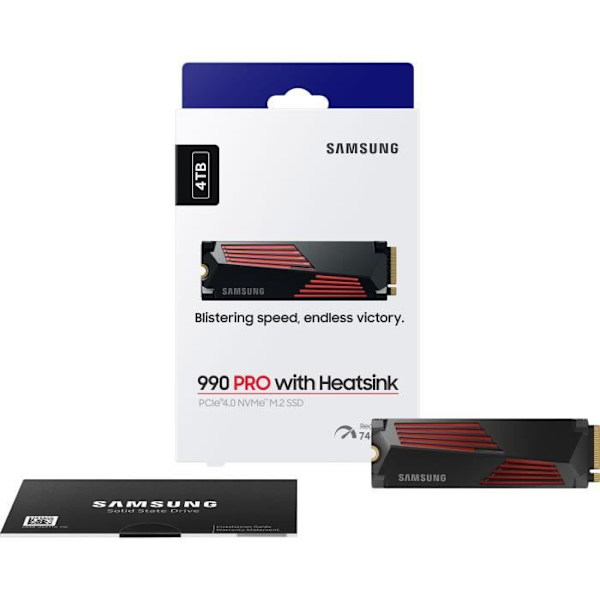 SAMSUNG Intern SSD 990 PRO med kylfläns 4 TB MZ-V9P4T0GW
