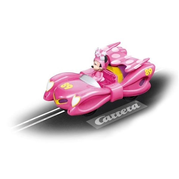 Carrera First Circuit - CARRERA - Minnie's Pink Thunder - Legetøj til børn - Målestok 1:50 Lyserød